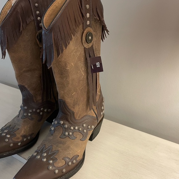 Brand New Never Worn - J.B. Dillion cowgirl boots. Ladies size 8B. - Picture 4 of 5